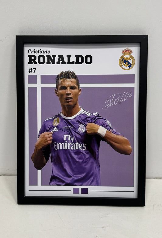Cristiano Ronaldo Real Madrid poster