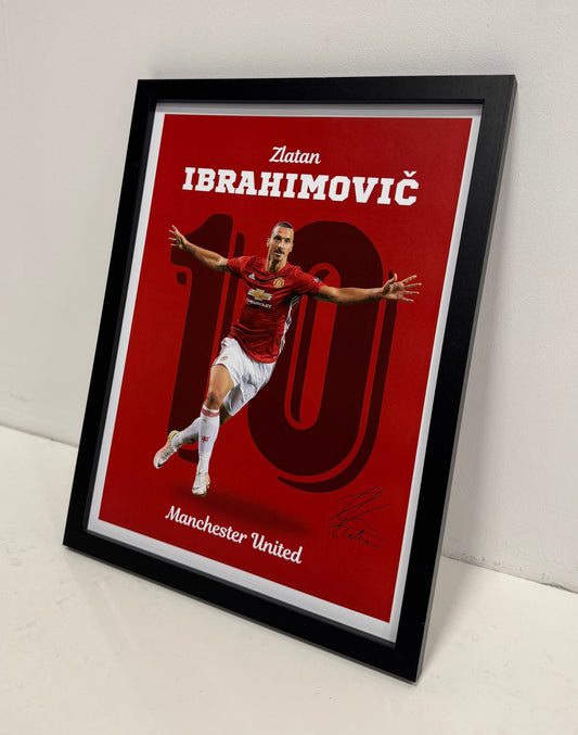 Zlatan Ibrahimovic - Manchester United poster
