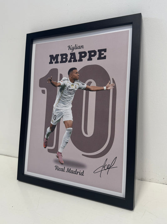 Kylian Mbappe - number 10 poster