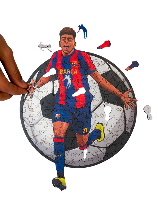 Дървен пъзел на Ламин Ямал/Lamine Yamal