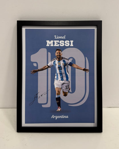 Дървен пъзел + постер на Меси/Messi
