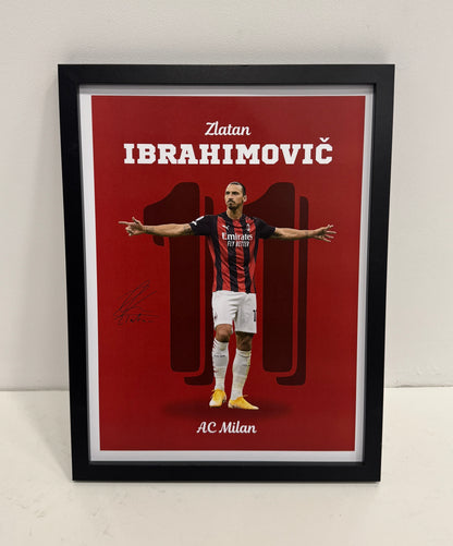 Zlatan Ibrahimovic - Milan poster