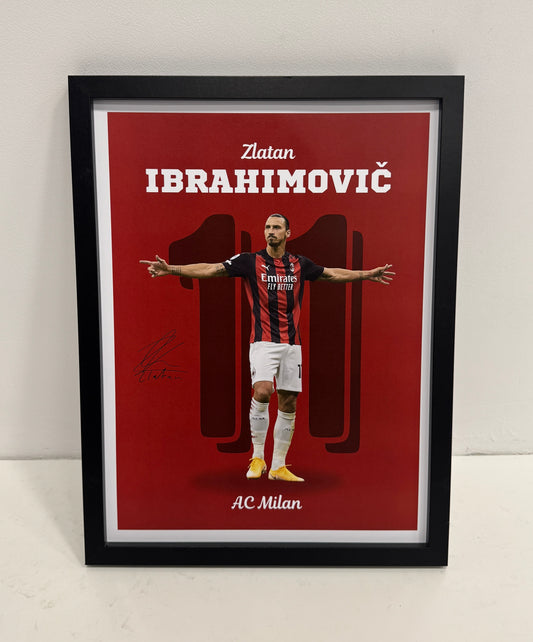 Zlatan Ibrahimovic - Milan poster