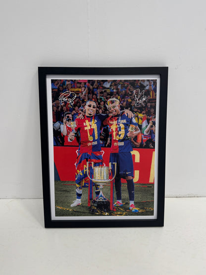 Yamal & Raphinha trophie poster