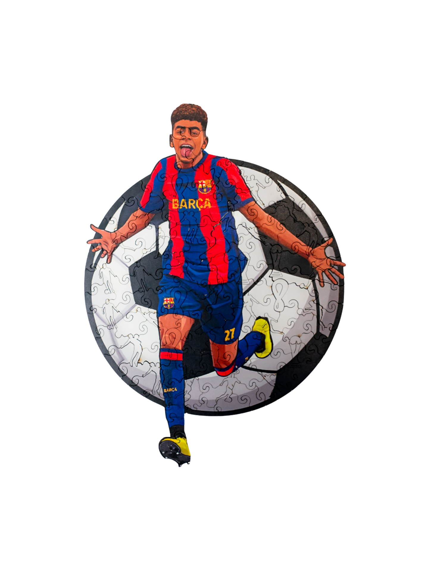 Дървен пъзел на Ламин Ямал/Lamine Yamal