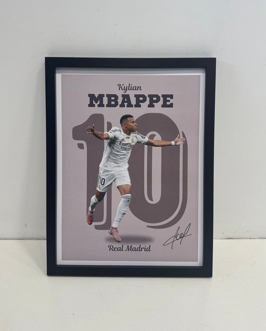 Kylian Mbappe - number 10 poster