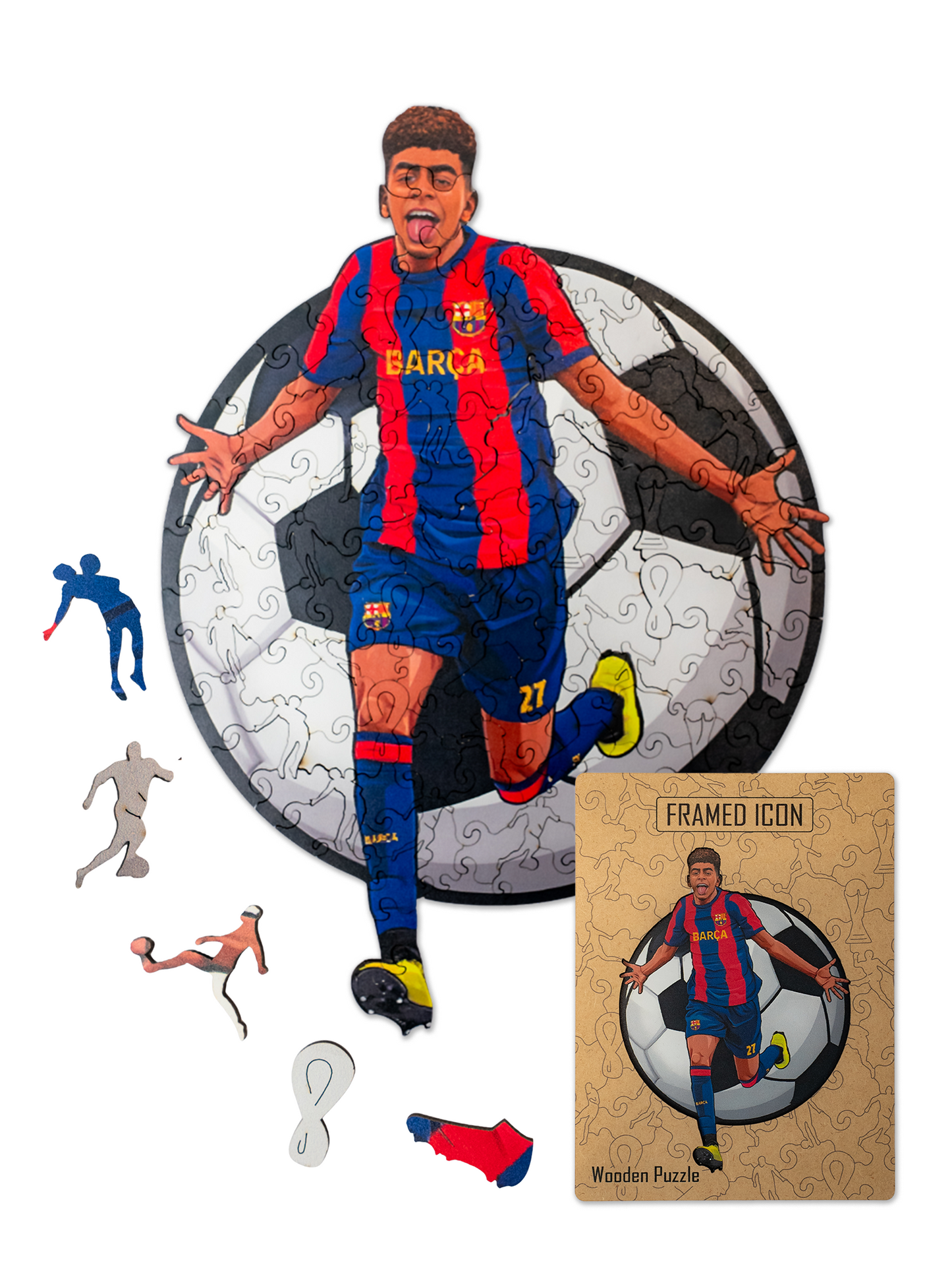 Дървен пъзел на Ламин Ямал/Lamine Yamal