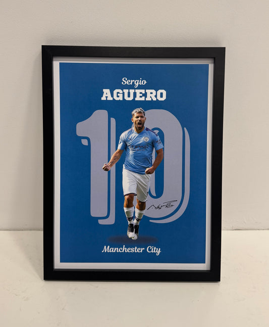 Sergio Aguero poster