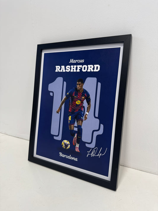 Marcus Rashford Barcelona poster