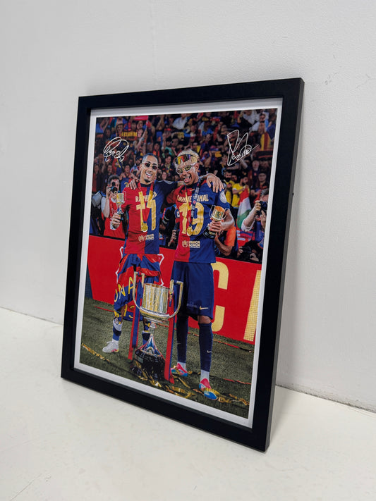 Yamal & Raphinha trophie poster