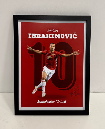 Zlatan Ibrahimovic - Manchester United poster