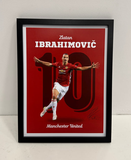 Zlatan Ibrahimovic - Manchester United poster