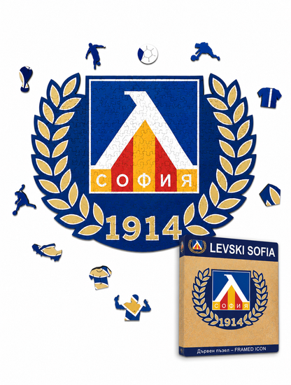 Дървен пъзел на Левски София/Levski Sofia