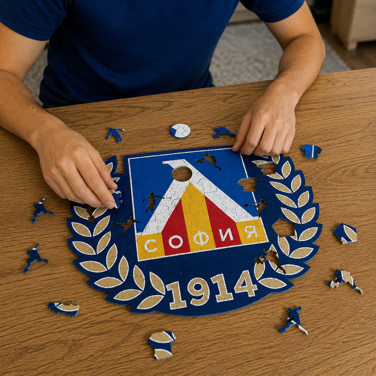 Дървен пъзел на Левски София/Levski Sofia