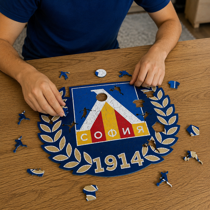 Дървен пъзел на Левски София/Levski Sofia