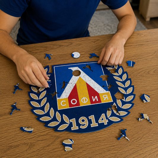 Дървен пъзел на Левски София/Levski Sofia