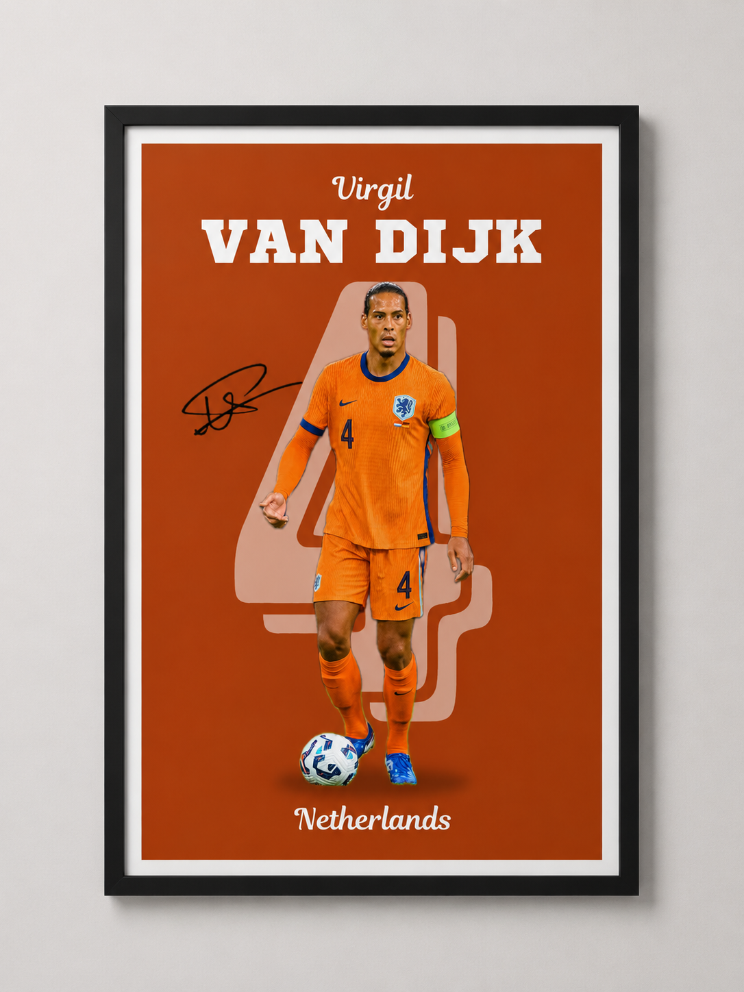 Virgil van Dijk - Netherlands постер