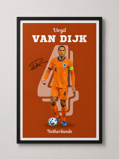 Virgil van Dijk - Netherlands постер