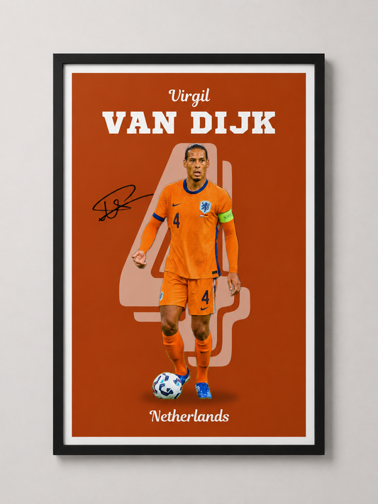 Virgil van Dijk - Netherlands постер