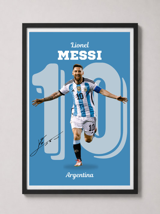 Lionel Messi - Argentina постер